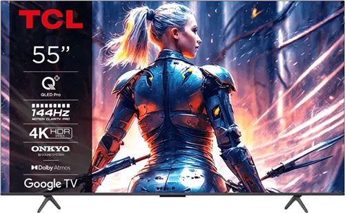 Téléviseur TCL 55C71B QLED 55 pouces Ultra HD 4K Smart TV Google TV