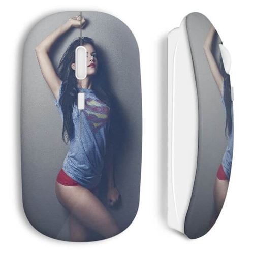 MANIACASE Souris Sans Fil Sexy Girl Superman 