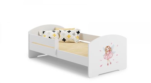 Non Communiqué Rose Lit Enfant Sam 140X70 Cm - Fée - Avec Matelas