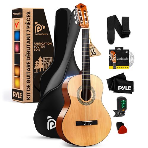 Guitare Acoustique - Pyle - 76 cm - parfait pour débutant - Naturel
