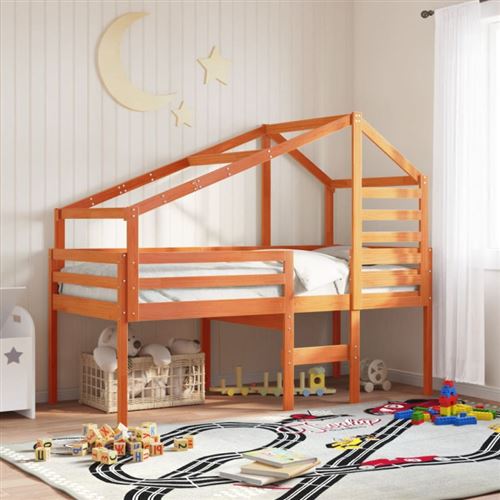 Toit de lit pour enfants 198x97x113 cm bois de pin massif