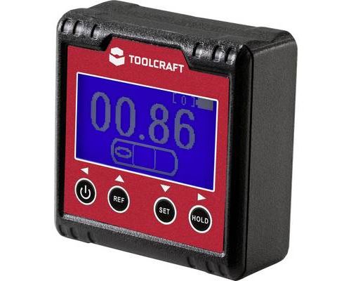 Rapporteur dangle numérique avec niveau à bulle numérique TO-6547356 TOOLCRAFT 2182452