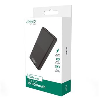 Batterie Externe MoveSpeed 10000mAh Charge Rapide, Avec Ports USB Et USB-C