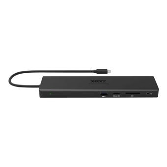 PORT connect TRIPLE SCREEN TRAVEL - Station d'accueil - USB-C 3.1 Gen 2 - VGA, HDMI, DP - GigE