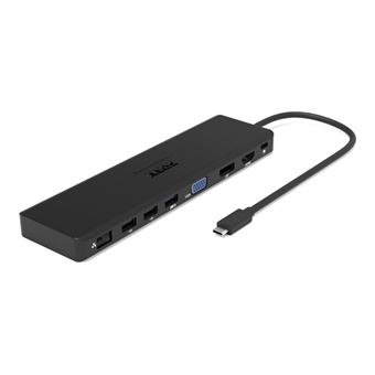 PORT connect TRIPLE SCREEN TRAVEL - Station d'accueil - USB-C 3.1 Gen 2 - VGA, HDMI, DP - GigE