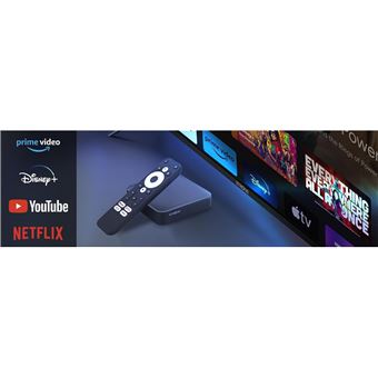 STRONG Leap-S3 boitier multimédia Streaming Google TV, 4K, HDR, Dolby  Atmos/-Vision, Chromecast, Assistant Vocal Google, Netflix, Disney +, Prime  Vidéo, Google Play Store, WiFi, LAN, Bluetooth - Box Android - Achat 
