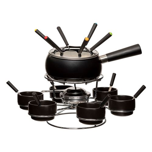 Five Simply Smart - Service à fondue rotatif 6 personnes - Noir