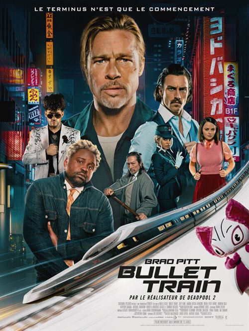 Affiche de Cinéma Originale - Bullet train - 2022 - Brad Pitt - 120x160cm