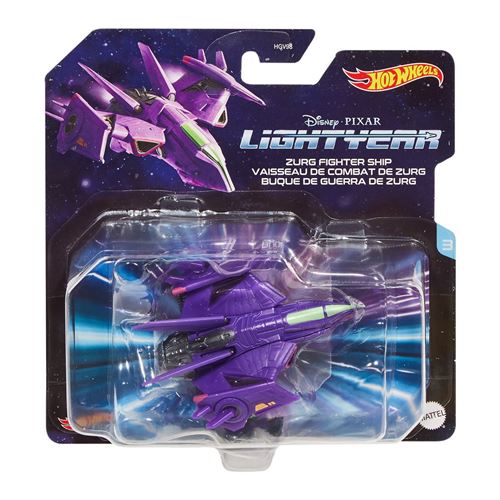 Non Communiqué Hot Wheels Disney Pixar Lightyear Starship - Véhicule / Vaisseau Spatial - Vaisseau De Combat De Zurg