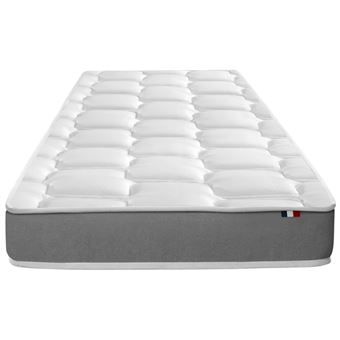 Matelas bi-confort AZUR : mousse et mémoire de forme Dimensions - 90 x 190 cm - 1