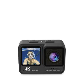Caméra Sportive AQUA DV850, WiFi, App Mobile, Double Écran LCD IPS, Résolution 4K et 24MP, Stabilisateur d'image EIS, Étanche - 1