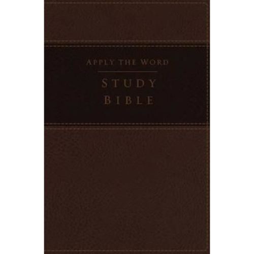 Tn Bibles Nkjv, Apply The Word Study Bible, Large Print, Imitation Leather, Brown, Red Letter Edition