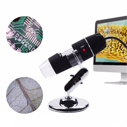 50-500X Microscopehandheld Endoscope numérique Microscope numérique USB vidéo caméra 8 LEDs avec support