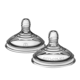 Tommee tippee tétines anti-colique 3m+ x2 - 1