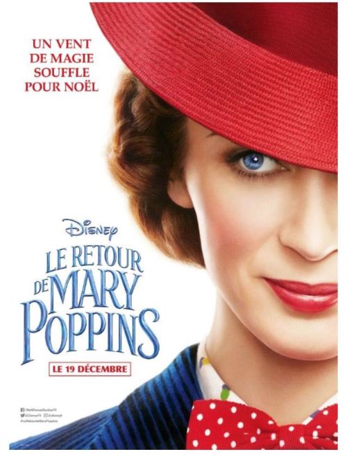 Le Rertour de Mary Poppins - AFFICHE CINEMA ORIGINALE
