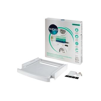 Kit d'empilage (lave-linge sèche-linge) universel à plateau coulissant w-pro - 1
