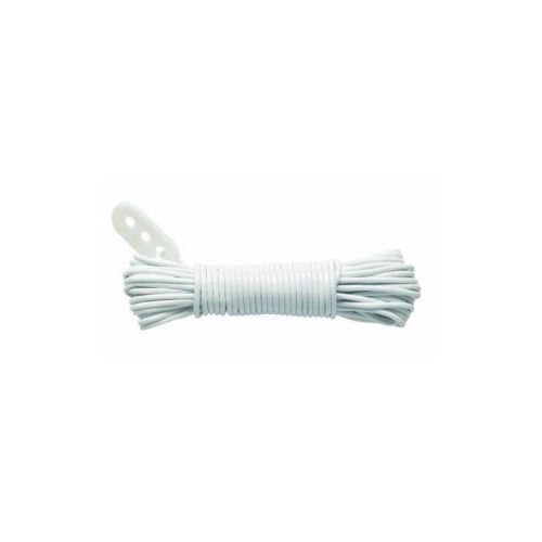 corde a linge polypropylene + tendeur - ø 2,6 mm x 20 m - blanc