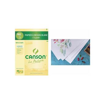 CANSON Papier à dessin 'C' à grain, format A3, 224 g/m2