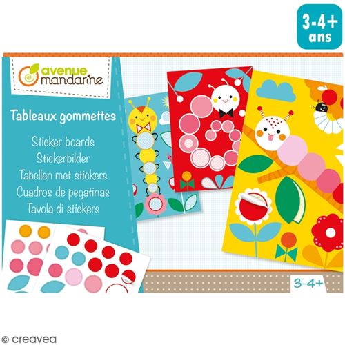 Avenue Mandarine Kit Créatif - Tableau Mosaïque Gommettes