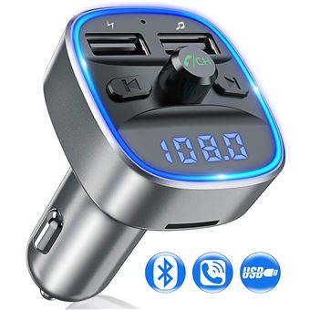 Acheter Transmetteur FM Bluetooth pour voiture Adaptateur Bluetooth sans  fil automatique Lecteur MP3 de voiture Appel mains libres Double USB  Adaptateur de chargeur rapide de voiture Prise en charge de la carte