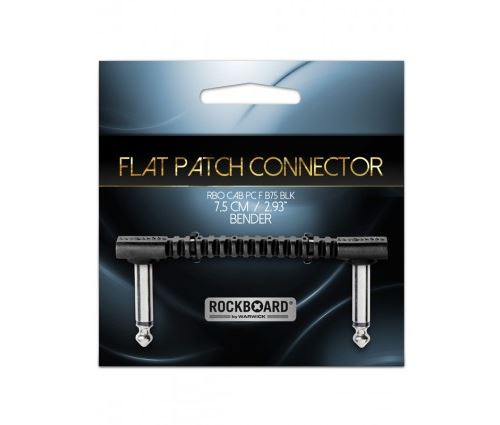 Rockboard Noir Câble Patch Plat Bender75 - 7,5 Cm - Image 2