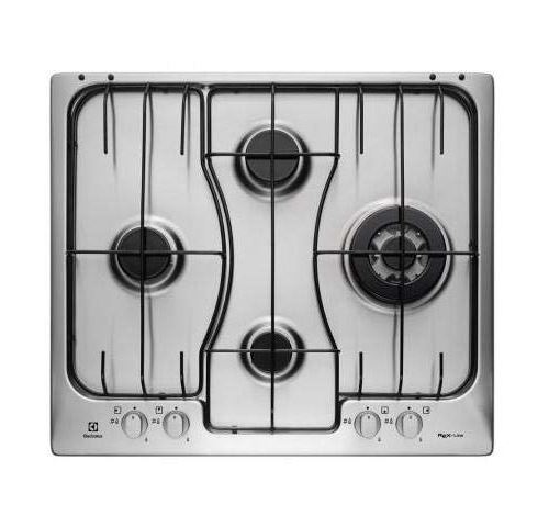 Electrolux Soft RGG 6243 LOX - Table de cuisson au gaz - 4 plaques de cuisson - Niche - largeur : 56 cm - profondeur : 48 cm - acier inoxydable