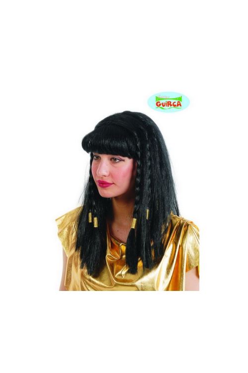 Perruque noire avec tresses