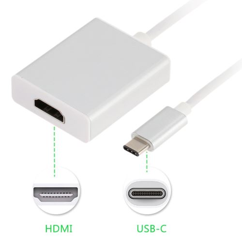 VSHOP ® Adaptateur USB C Type C Male vers HDMI Femelle Cable Adaptateur Convertisseur pour Nexus 6P, Windows / Mac etc, Noir