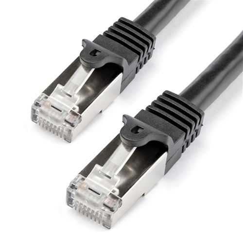Startech.com Noir N6spat1mbk Câble De Réseau 1 M Cat6 Sf/Utp (S-Ftp)