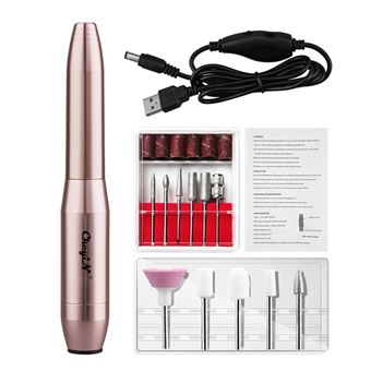 Ponceuse à Ongles Électrique à Piles - Kit Manucure Pédicure Et Nail Art, Neuf