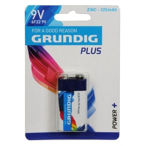 Grundig piles 6F22 ZN 325 mAh chacune