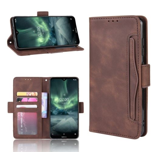 Etui Nokia 6.2 / Nokia 7.2 Portefeuille Brun Coque Housse En Cuir Pu hfs-house®