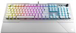 ROCCAT VULCAN 122 AIMO - Clavier - avec roue médias - rétro-éclairé - USB - Français - commutateur : Roccat Titan switches - blanc, argent