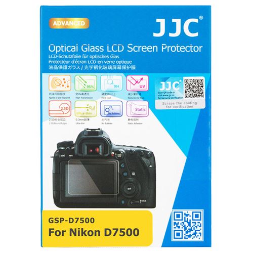 Jjc 0 Cm Ultra Fine Optique Transparent En Verre Trempé Protection D'écran Lcd Pour Nikon D7500 Digital Camera
