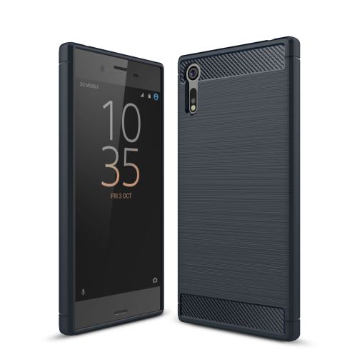 Housse étui TPU Anti-chute pour Sony Xperia XA1 - Bleu foncé -4024