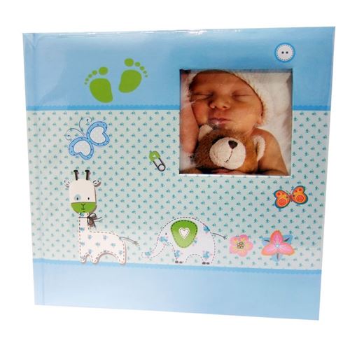 Memo Album Baby Moments Bleu clair pour 200 photos 10 x 15 cm