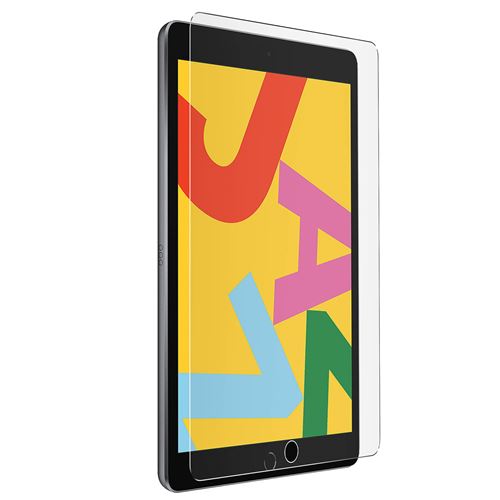 Film pour iPad 2021 2020 et 2019 10.2 Verre Tremp&eacute; 9H Biseaut&eacute;s Transparent