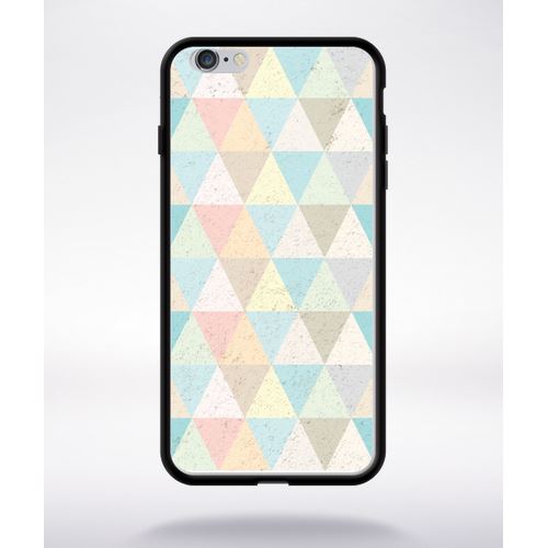 Coque Style Scandinave Pastel Compatible Apple Iphone 6 Plus Bord Noir Silicone