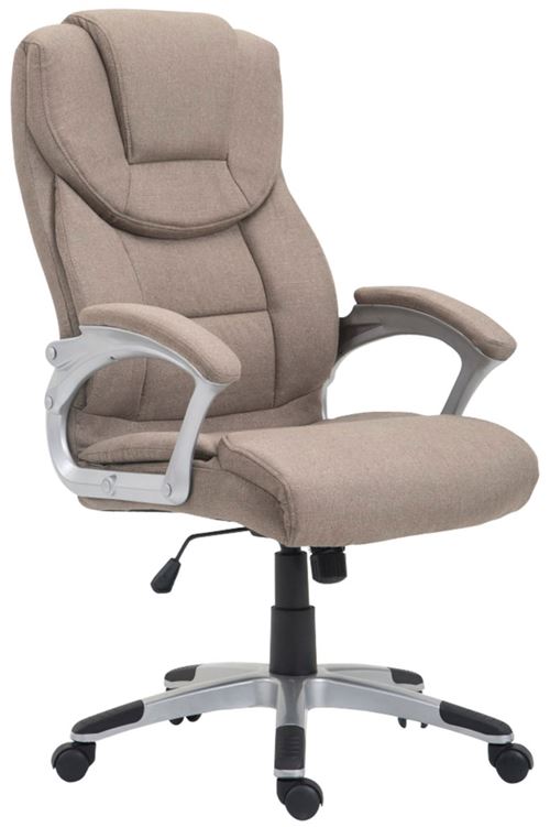 CLP Fauteuil de bureau XL Texas V2 tissu  Taupe