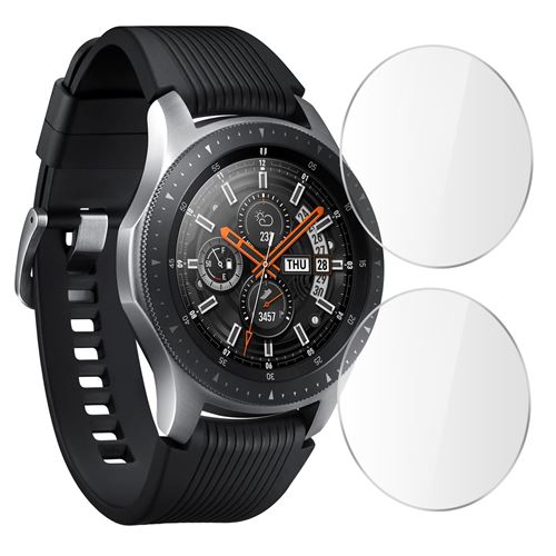 Avizar 2x Films pour Galaxy Watch 46mm Protection Ecran Verre Trempé Biseautés Transparent