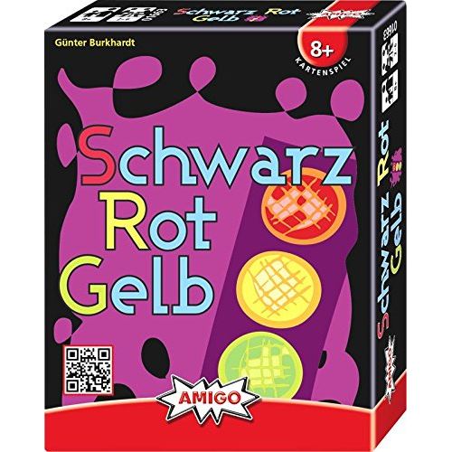 Amigo 01663 – Noir Rouge Jaune, Jeu de Cartes