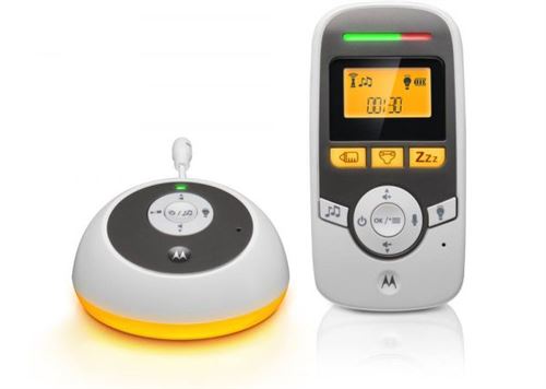 Motorola Babyphone Audio Avec Écran 1.5 Et Minuterie De Soins Bébé - Mbp161 - Blanc Motorolambp161