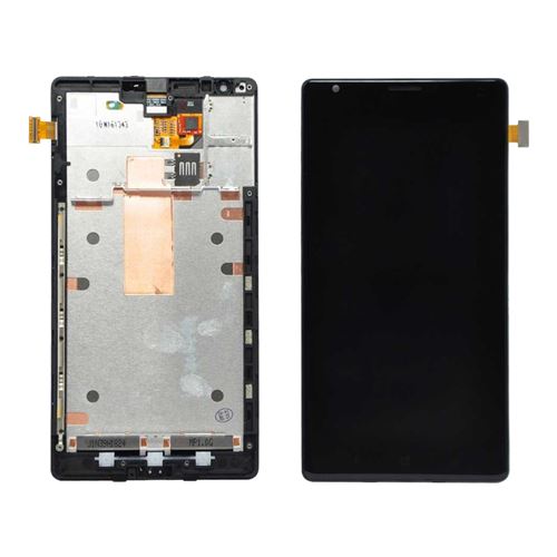 Ecran tactile + LCD noir pré-monté sur châssis de remplacement pour Nokia Lumia 1520