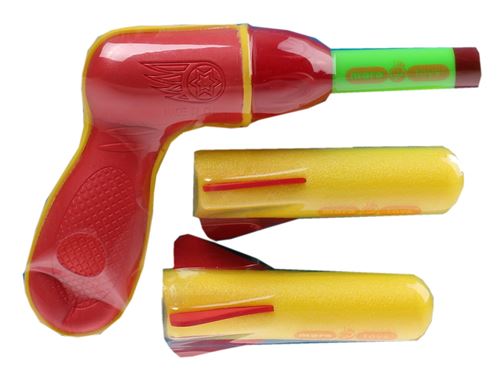 Maro Toys pistolet Rocket Air rouge 15cm