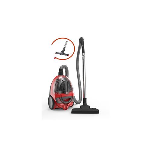Dirt Devil Dd2630-1 Aspirateur Traineau Sans Sac Bibox - 800w - 80 Db - A - Rouge