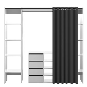 Dressing Tom 2 Colonnes Et Meuble De Rangement Temahome Blanc Et