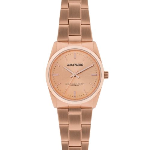 Montre Mixte Zadig & Voltaire Cadran 36mm En Steel Rose Doré Et Bracelet Rose Doré En Acier ZVF230