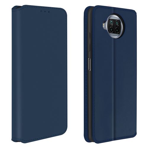 Avizar Housse pour Xiaomi Mi 10T Lite Folio Portefeuille Fonction Support Bleu Nuit
