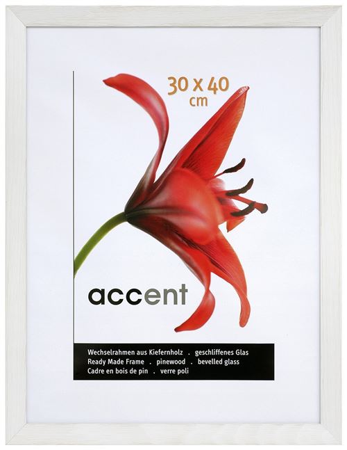 Nielsen Cadre Accent murale design 860160 Magic 24 x 30 cm, bois, blanc