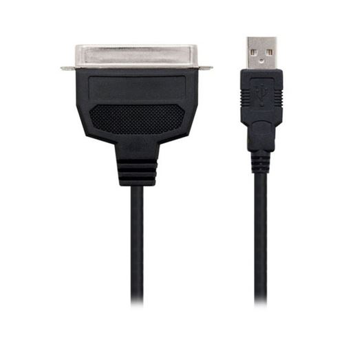 NanoCable 10.03.0001 - Convertiseur USB vers parallèle imprimante, Noir, 1.5mts